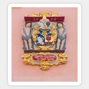 Coat of arms at the Gloxinstift, Altstadt, Lübeck Sticker